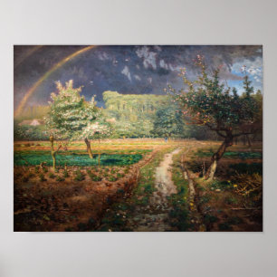 Poster Jean-Francois Millet - Le Printemps à Barbizon