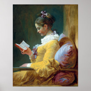 Poster Jean-Honoré Fragonard Jeune Lecture