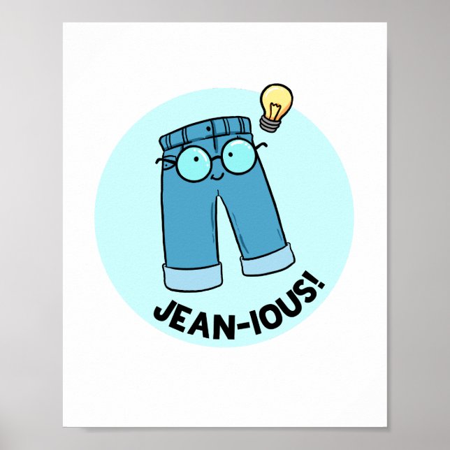 Poster Jean-ious Denim Pants Pun (Devant)
