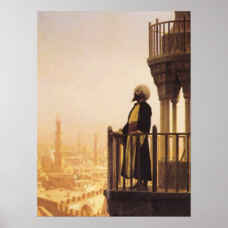 Poster Jean Léon Gérôme - Appel à la prière Art Islamique