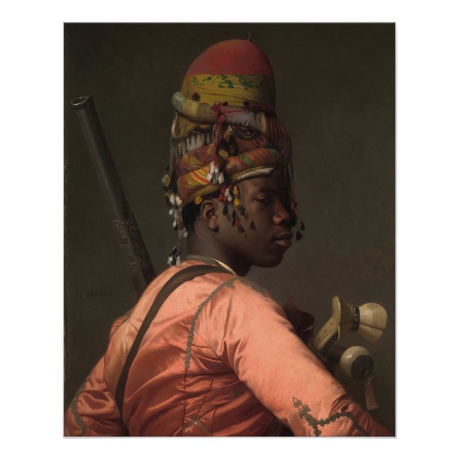 Poster Jean-Leon Gerome Black Bashi-Bazouk vers 1869 (Devant)