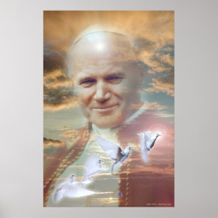 Poster Jean-Paul II par Gregory Gallo