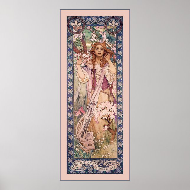 Poster Jeanne d'Arc ~ Alphonse Mucha (Devant)