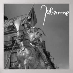 Poster Jeanne d'Arc Johanna von Orléans Emmanuel Frémiet