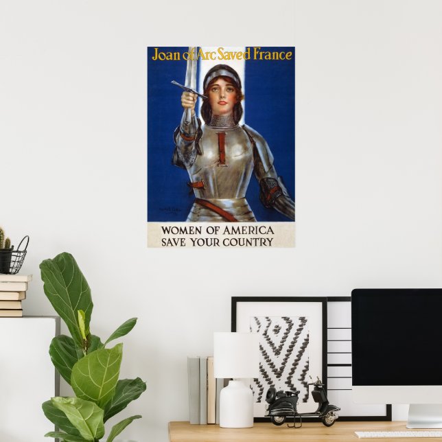Poster Jeanne d'Arc : La servante d'Orléans, héroïne du c (Bureau à domicile)