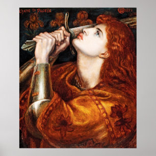 Poster Jeanne d'Arc peint par Dante Gabriel Rossetti