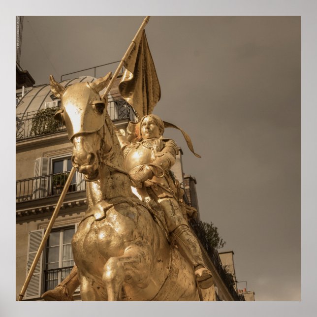 Poster Jeanne d'Arc Saint Joan – Paris – Emmanuel Frémiet (Devant)