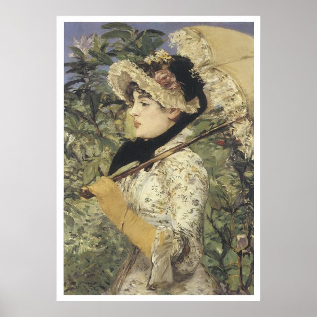 Poster Jeanne : Printemps 1881 Edouard Manet (Devant)