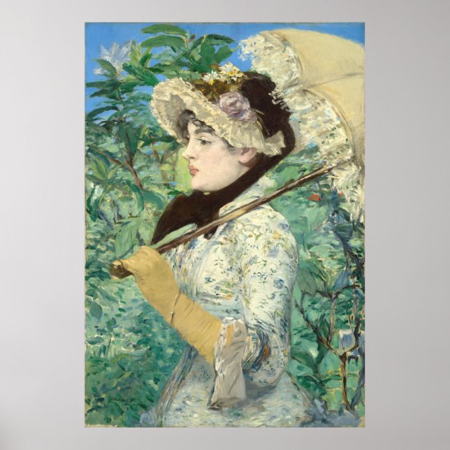 Poster Jeanne (printemps) Edouard Manet (Devant)