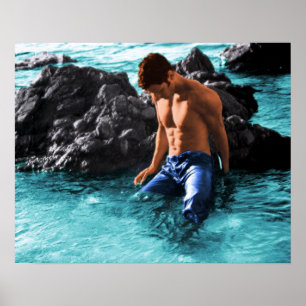 Poster Jeans humides
