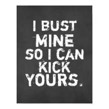 J'écrase la mienne pour que je puisse donner un co