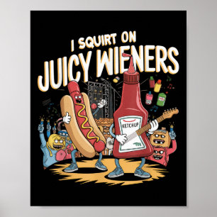 Poster J'Écris Sur Jicy Wieners Mème Humour Sarcastique A