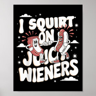 Poster J'Écris Sur Jicy Wieners Mème Humour Sarcastique A