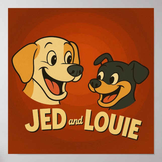 Poster "Jed & Louie" (Devant)