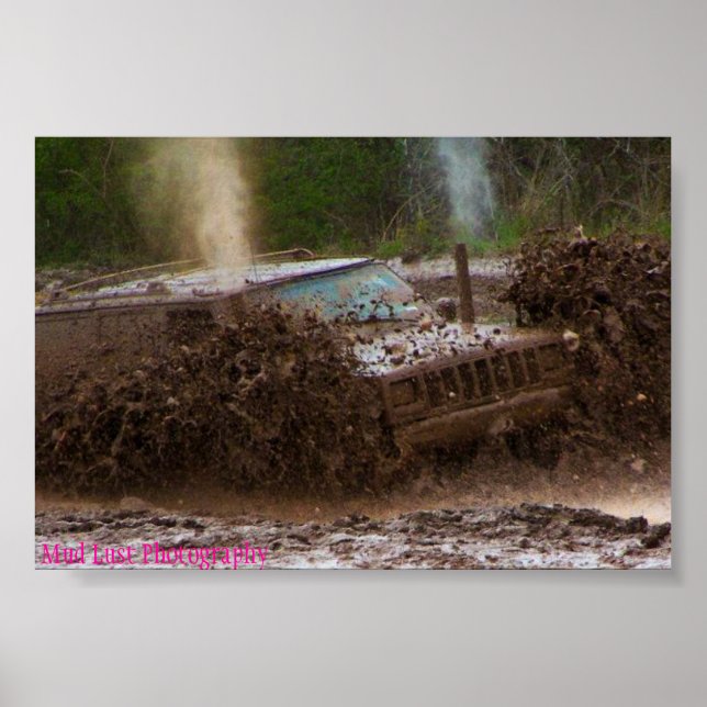 Poster Jeep de la boue (Devant)