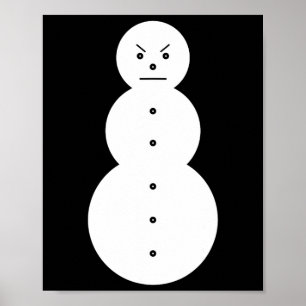 Poster Jeezy Snowman - Hiphop Angry Snowman Jeezy Christm