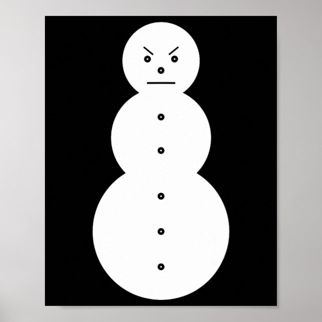 Poster Jeezy Snowman - Hiphop Angry Snowman Jeezy Christm (Devant)