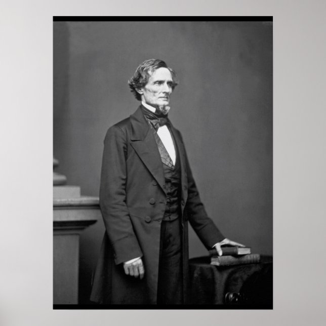 Poster Jefferson Davis, Président _Image de guerre (Devant)