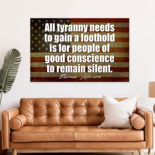 Poster Jefferson : Tout tyran a besoin...