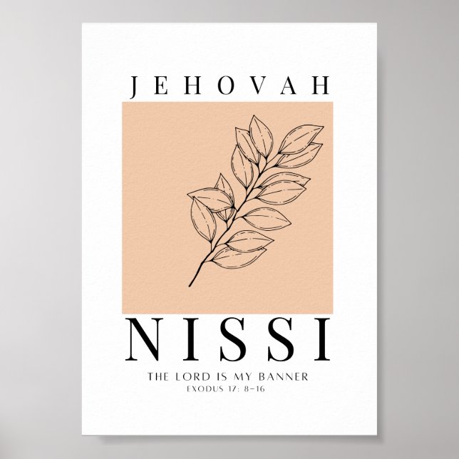 Poster Jehovah Nissi imprimable (Devant)