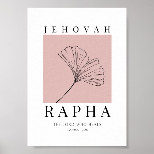 Poster Jehovah Rapha imprimable (Devant)
