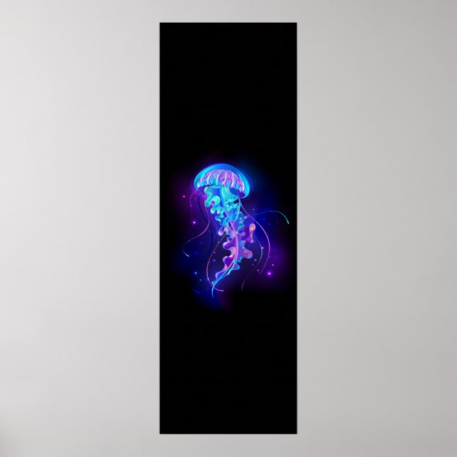 Poster Jellyfish éclatante couleur (Devant)