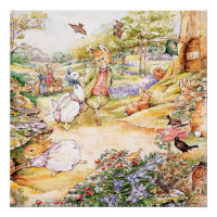 Jemima Puddle Duck se promener avec M. Fox