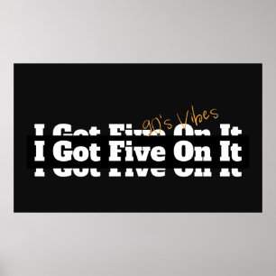 Poster J'En Ai Cinq Sur Il 90s Lyric