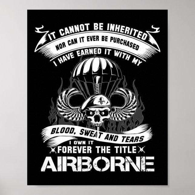 Poster J'En Ai Le Titre De Ranger D'Armée Aéroporté Ve (Devant)