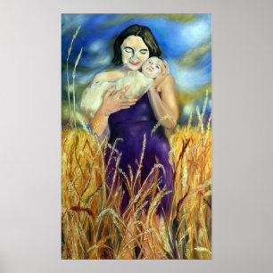 Poster Jennifer et fille - peinture de Jeanne Watson