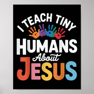 Poster J'enseigne aux tout-petits au sujet de Jésus