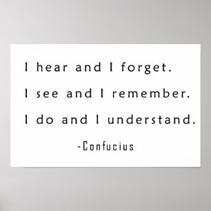 Poster J'entends et j'oublie