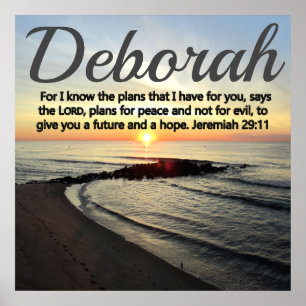 POSTER JEREMIAH 29:11 SOLEIL PERSONNALISÉ