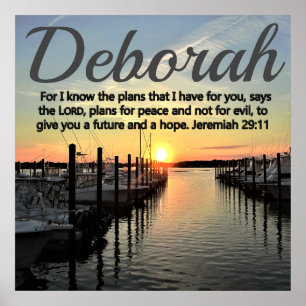 POSTER JEREMIAH 29:11 SUNSET PERSONNALISÉ