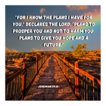 Jérémie 29:11 Je Connais Les Plans, Dieu Dit