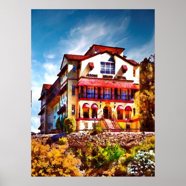 Poster "Jerome arizona" "Grand hôtel de Jérôme" (Devant)