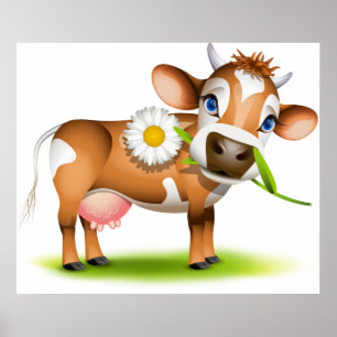 Poster Jersey Cow