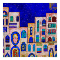 Póster Jerusalem at Night