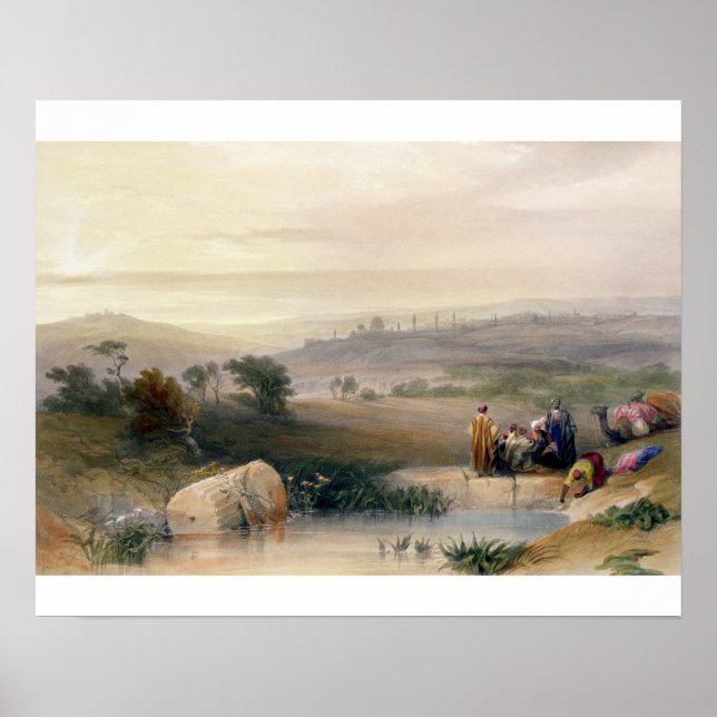 Poster Jérusalem, avril 1839, plaque 22 du volume I de ' (Devant)