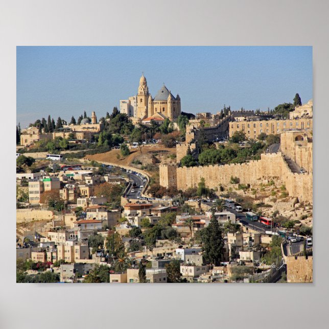 Poster Jérusalem Israël toile Imprimer (Devant)