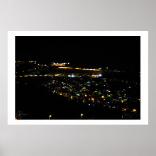 Poster Jérusalem la nuit