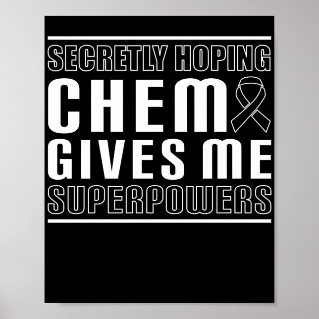 Poster J'Espère Que Chemo Me Donne Des Superpuissances (Devant)