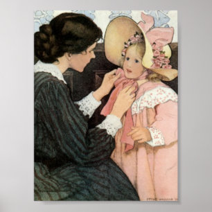 Poster Jessie Willcox Smith Fête de la mère de l'enfant