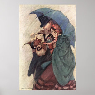 Poster Jessie Willcox Smith - Jo et professeur Bhaer