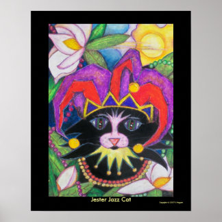 Poster Jester Jazz Cat