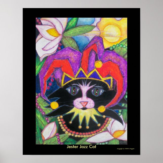 Poster Jester Jazz Cat (Devant)
