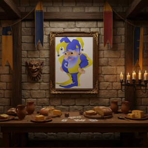 Poster Jester Violet Et Vert