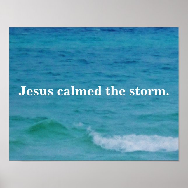 POSTER JÉSUS A CALCULÉ LA TEMPÊTE (Devant)