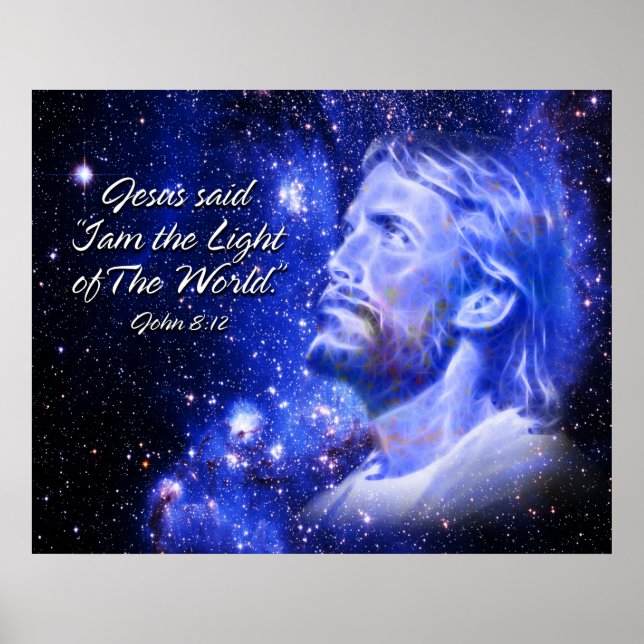 Poster Jésus a dit : "Je suis ...Imprimer (Devant)