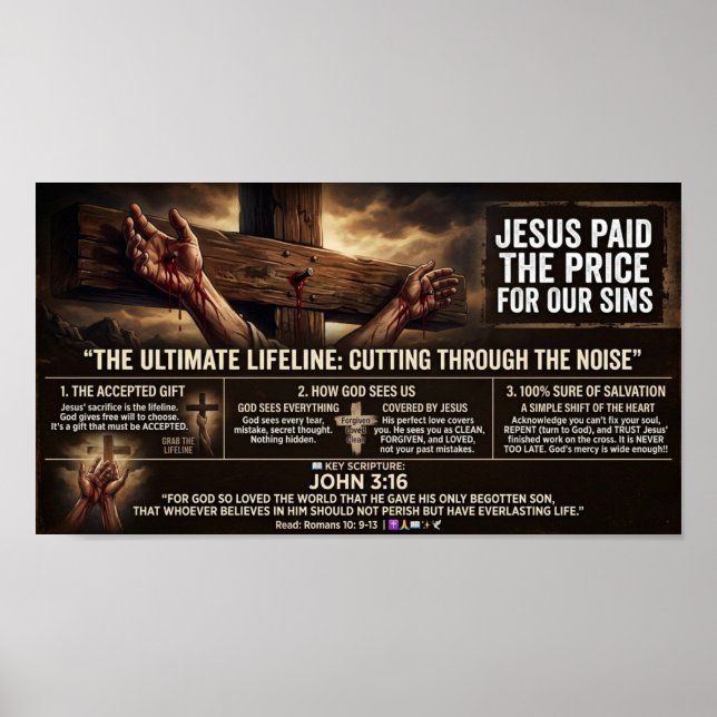 Poster Jésus a payé le prix  (Devant)